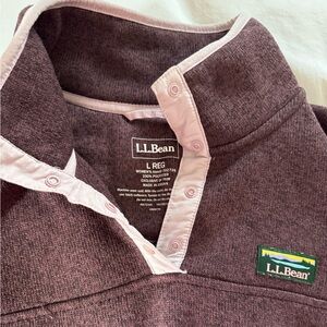 LL Bean, Size Large, Fleece Sweater, Pullover